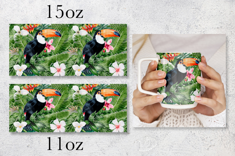 tropical-mug-wrap-design-15-oz-and-11oz-summer-sublimation