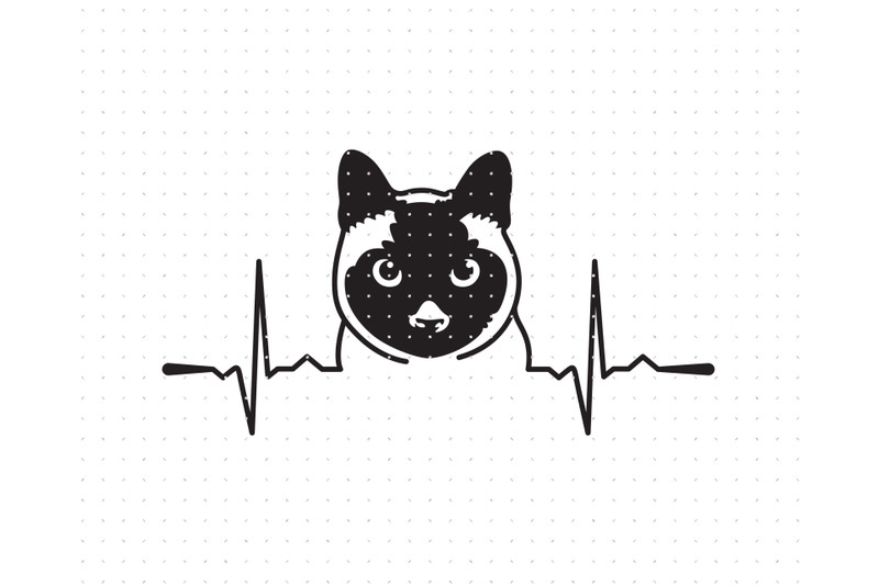 siamese-cat-heartbeat-svg