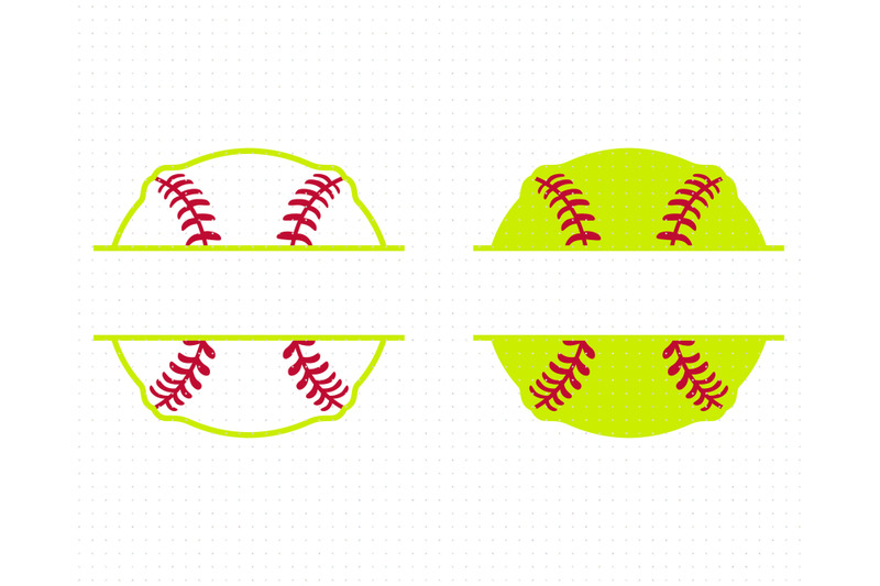 softball-split-frame-monogram-svg