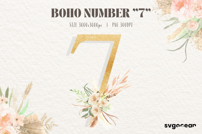 boho-floral-numbers-watercolor-clipart-bundle