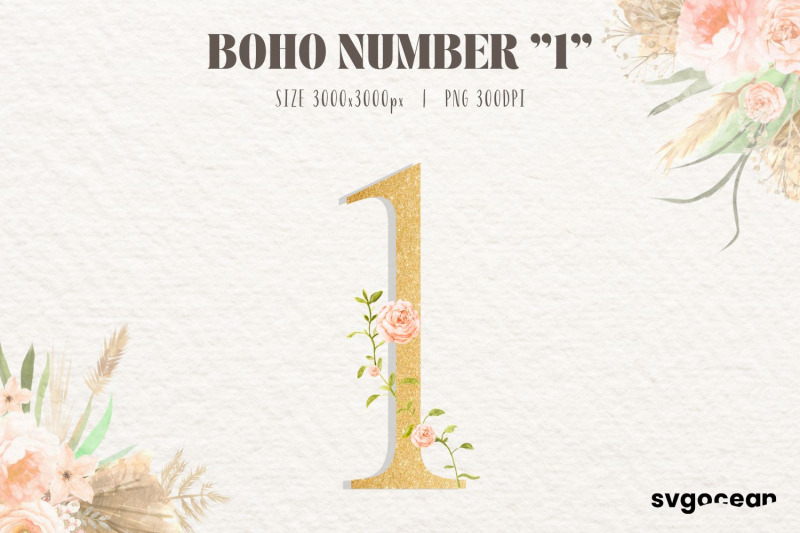 boho-floral-numbers-watercolor-clipart-bundle