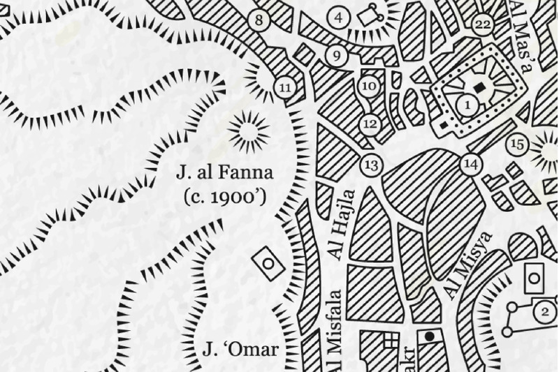 mecca-old-vintage-map