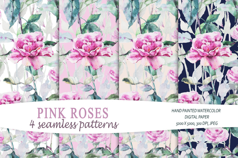 pink-roses-seamless-patterns-digital-paper-4-jpeg-files