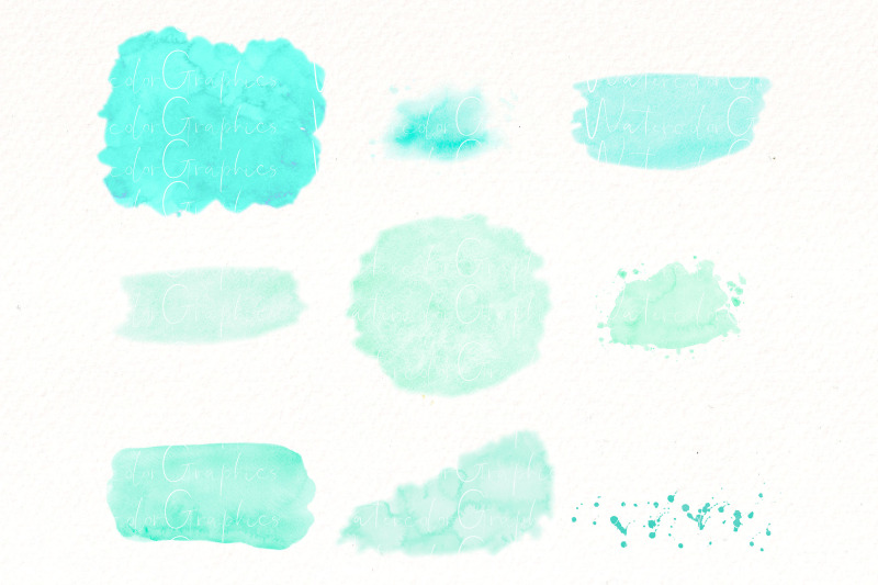teal-splashes-watercolor-clipart-watercolor-brush-strokes
