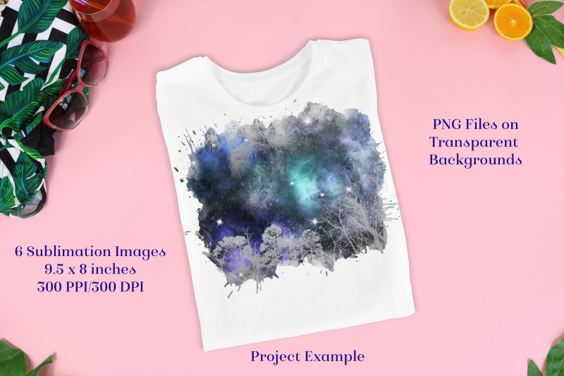 sublimation-png-designs-silver-celestial-forest-set-2