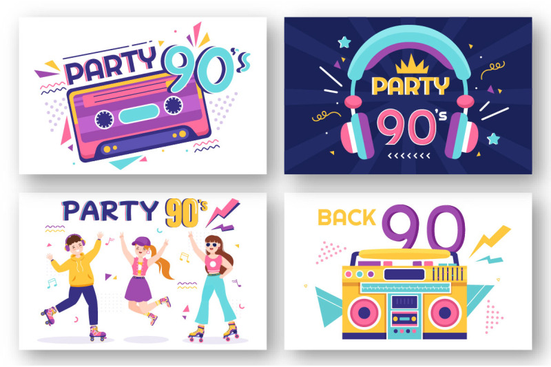 90s-retro-party-illustration