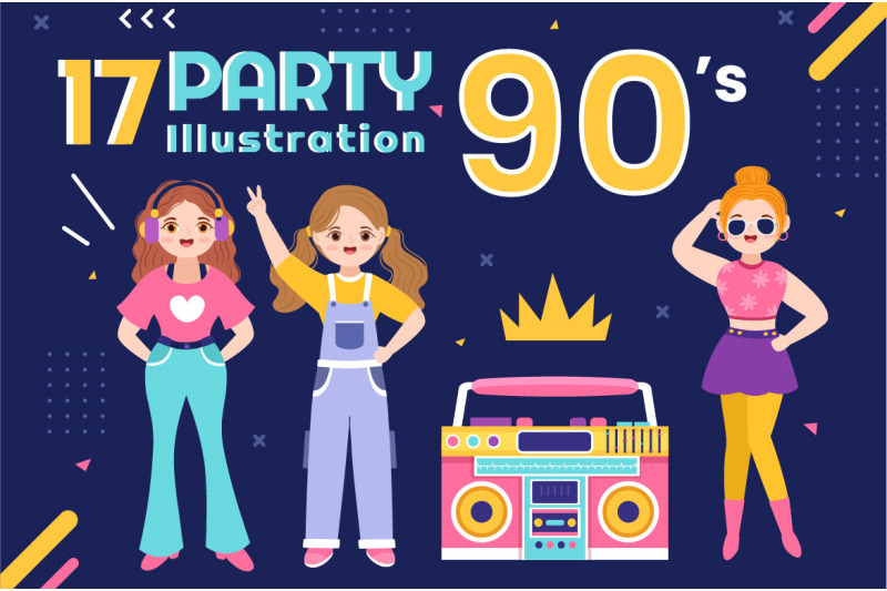 90s-retro-party-illustration