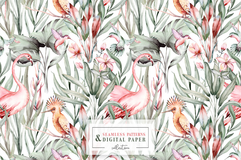 watercolor-tropical-birds-patterns-digital-tropical-pattern