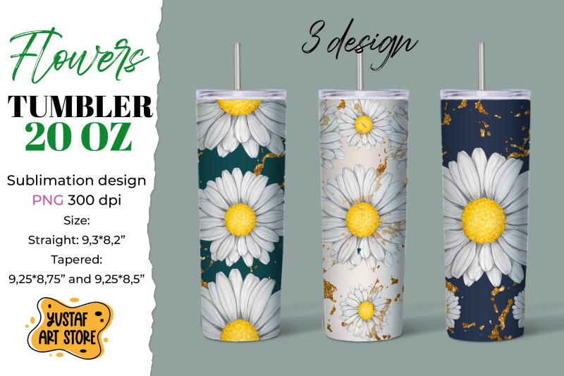 daisy-chamomile-flower-tumbler-sublimation-3-design-png