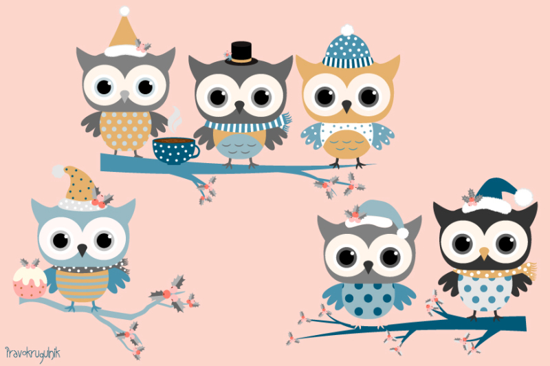 winter-owls-clip-art-set-holiday-owl-in-blue-colors-cute-christmas-owls-clipart-winter-bird