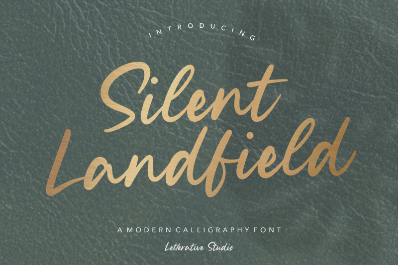 silent-landfield-modern-calligraphy-font