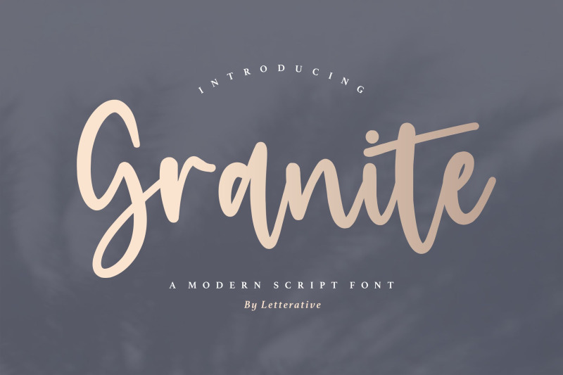 granite-modern-script-font