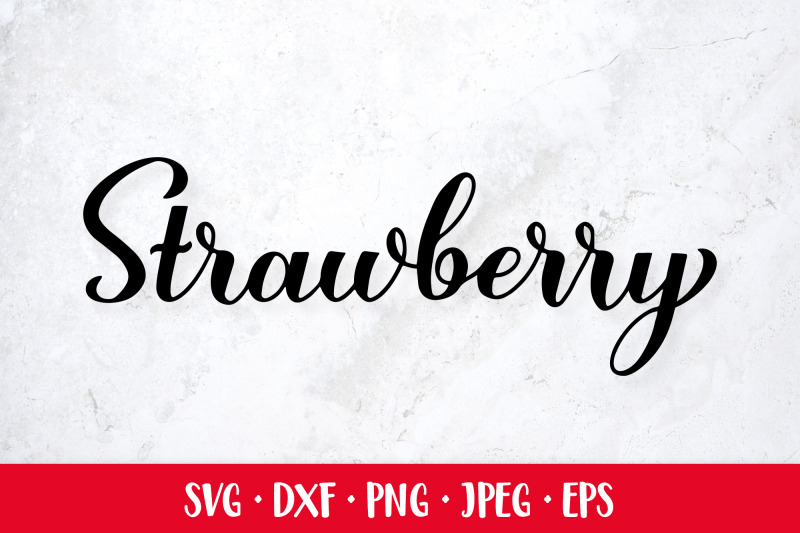 strawberry-hand-lettered-svg