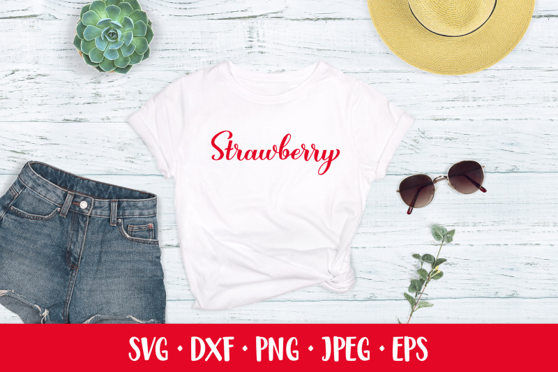 strawberry-hand-lettered-svg