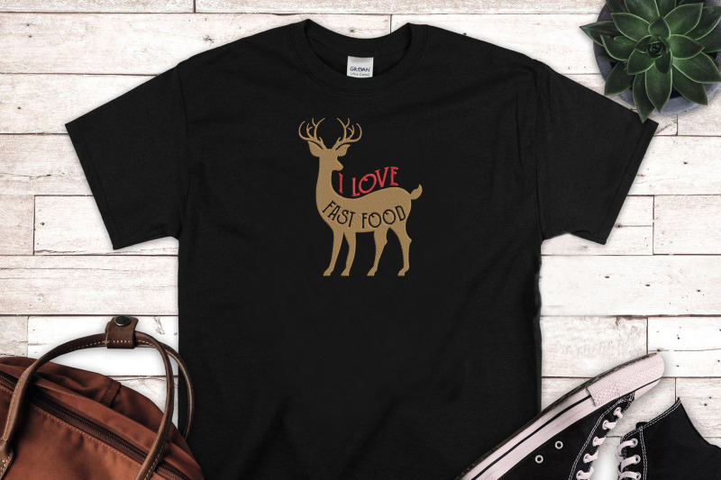 i-love-fast-food-hunting-deer-hunter-embroidery-hunting-lovers