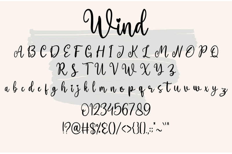 wind-handwritten-font