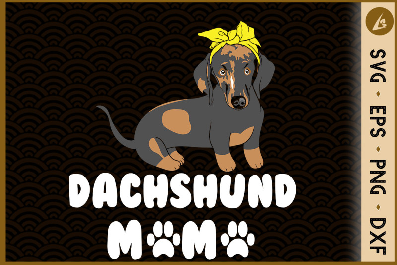 dachshund-mama-colorful-doxie-cute