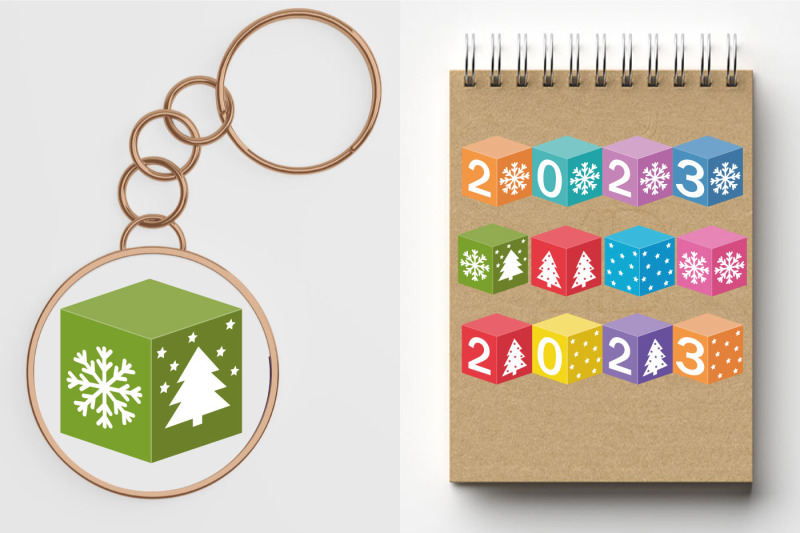 cubes-with-the-number-2023-svg-christmas-clipart