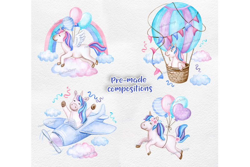 unicorn-party-watercolor-clipart-rainbow-clip-art