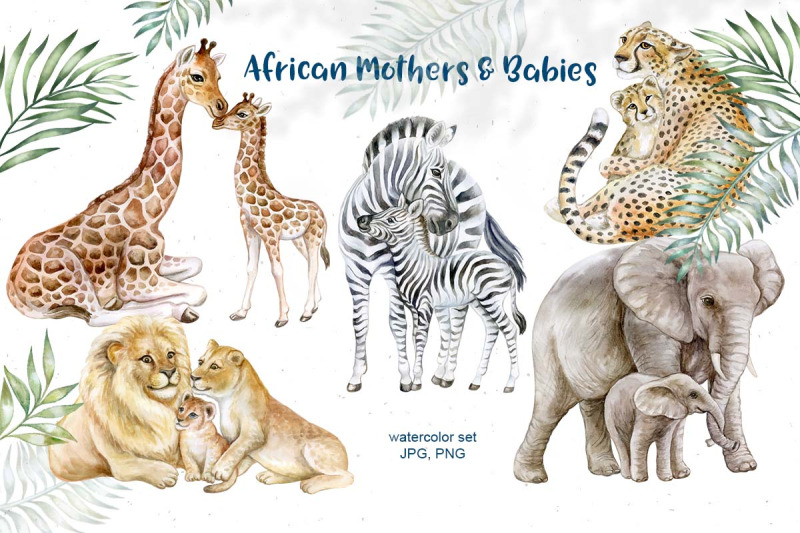 african-mothers-and-babies-watercolor