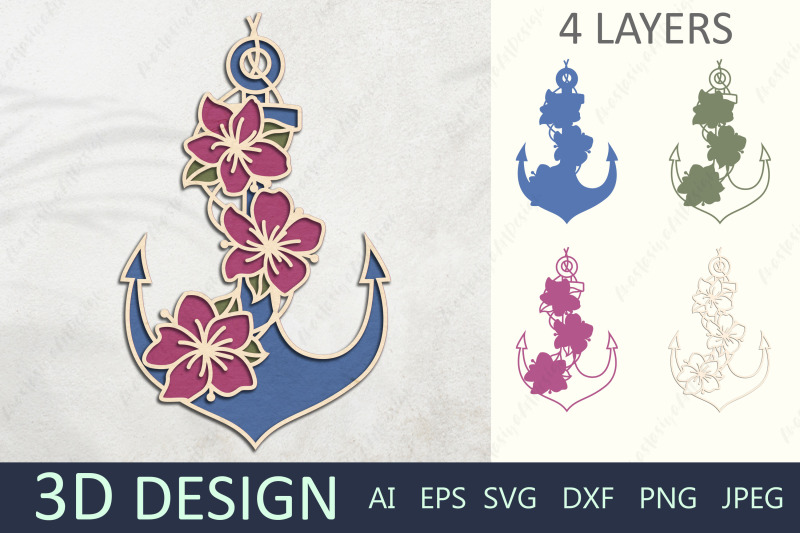 anchor-3d-layered-svg-flower-anchor-paper-cut-nautical-design