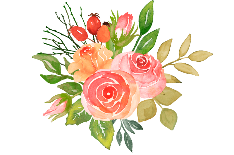 watercolor-floral-clipart-roses-and-leaves-png-bundle