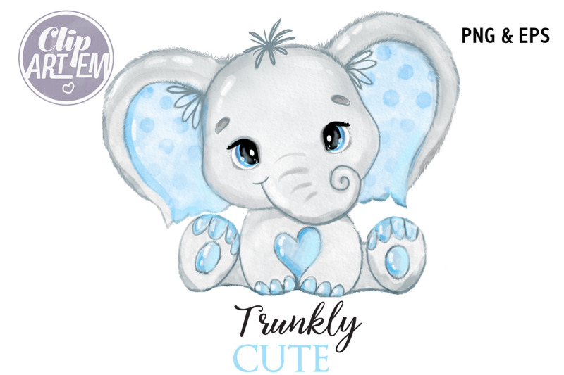 cute-blush-blue-elephant-baby-watercolor-png-eps-clip-art