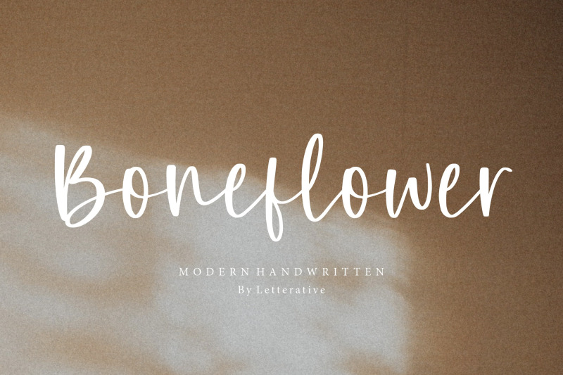 boneflower-modern-handwritten-font