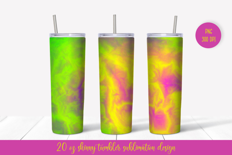 marble-tumbler-sublimation-wrap-bright-yellow-tumbler-design