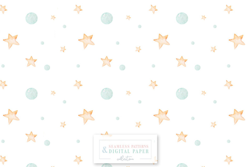 watercolor-baby-nursery-scrapbooking-paper-set-stars-and-dots-patterns