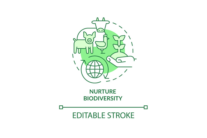 nurture-biodiversity-green-concept-icon