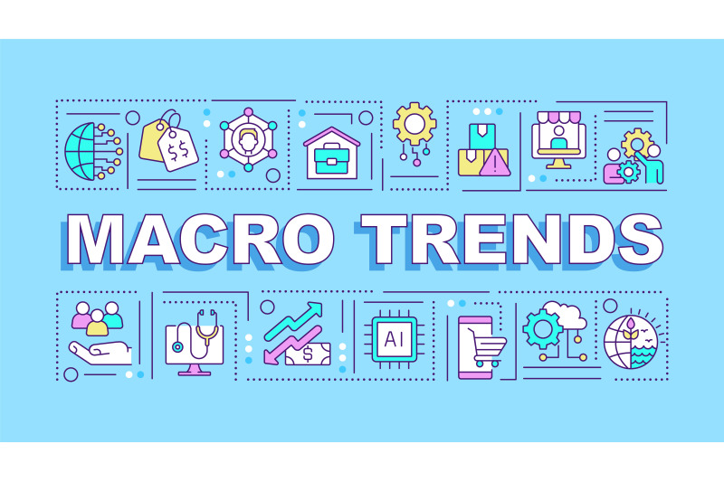 macro-trends-word-concepts-blue-banner