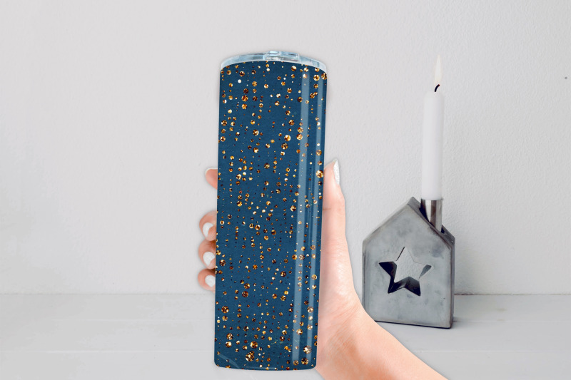 navy-with-glitter-drops-tumbler-sublimation-designs