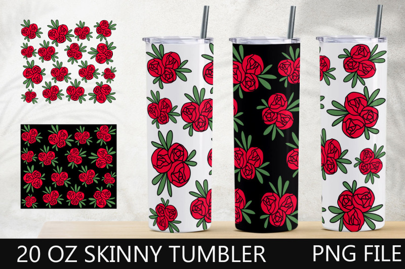 flower-tumbler-wrap-floral-skinny-tumbler-design-red-rose-tumbler