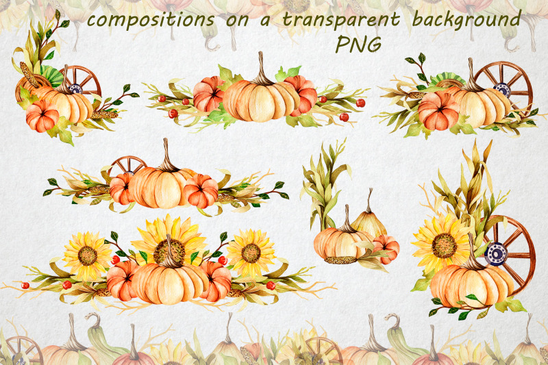 pumpkin-market-harvest-autumn-watercolor-bundle