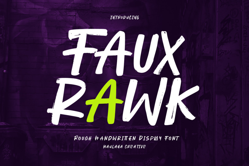 fauxrawk-handwritten-display-font