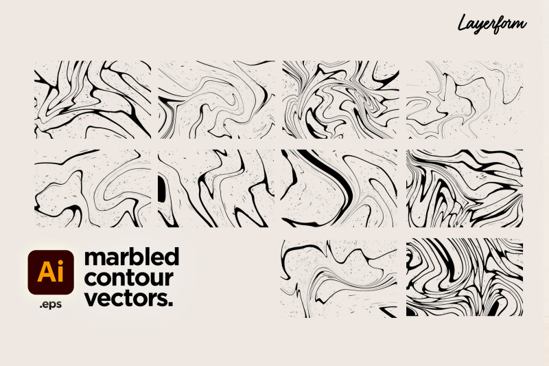 marbled-contour-abstract-vectors