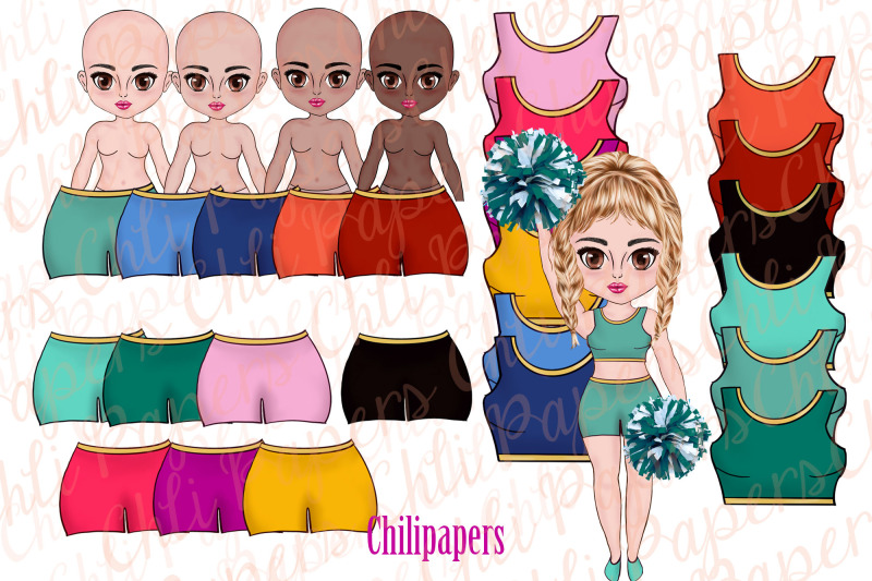 cheerleaders-clipart-girls-clipart-cute-chibi-girls-clipart