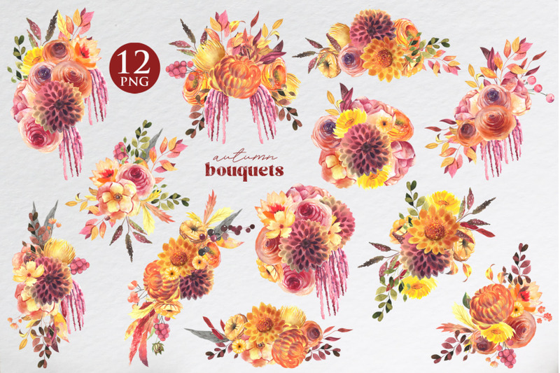autumn-bouquets-clipart
