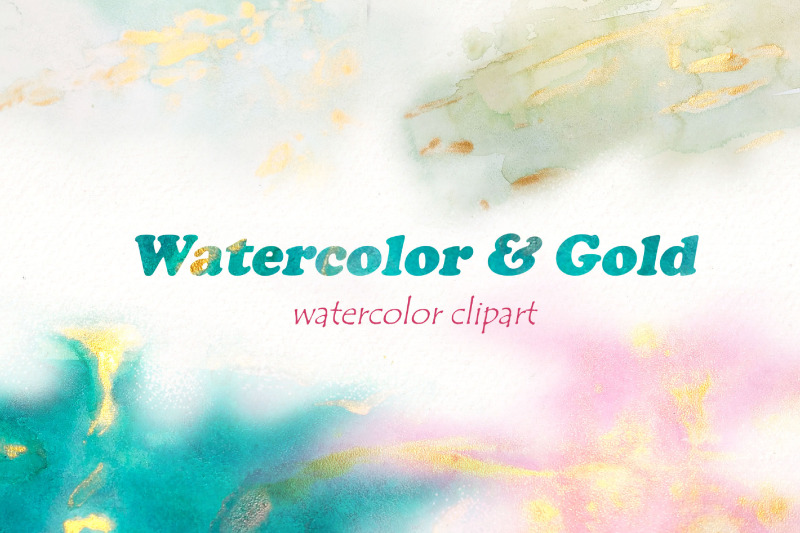 watercolor-splashes-png-clipart-brush-strokes-gold-green
