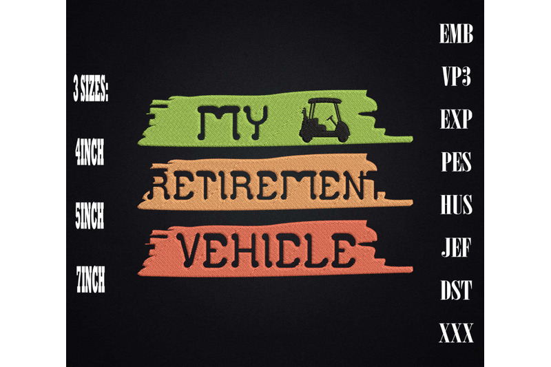 my-retirement-vehicle-golf-cart-golfing-embroidery-hello-retirement