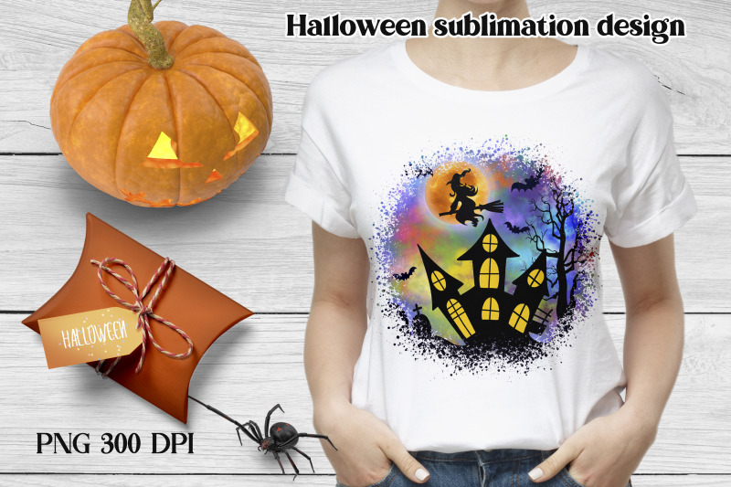 halloween-witch-sublimation-halloween-house-design