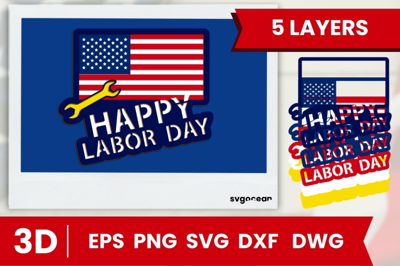 labor-day-3d-svg-bundle