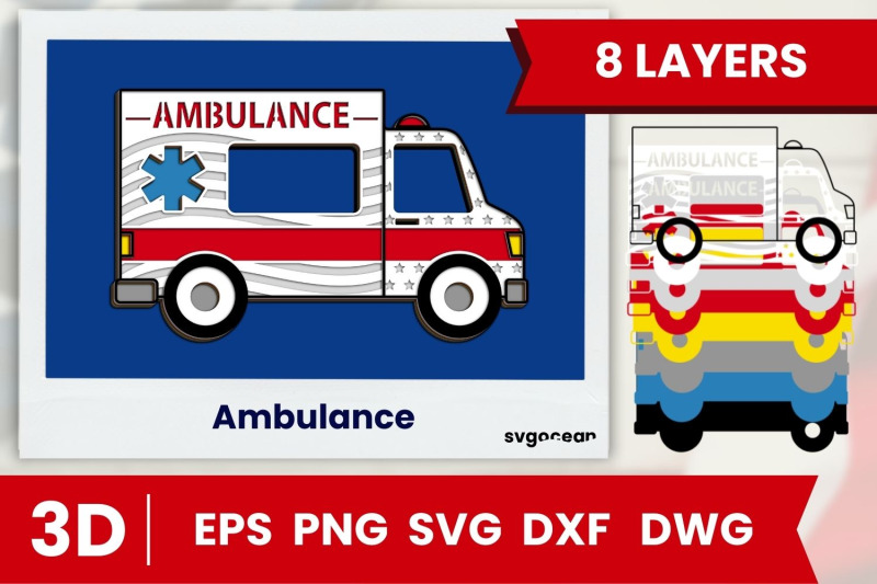 ambulance-layered-cut-file