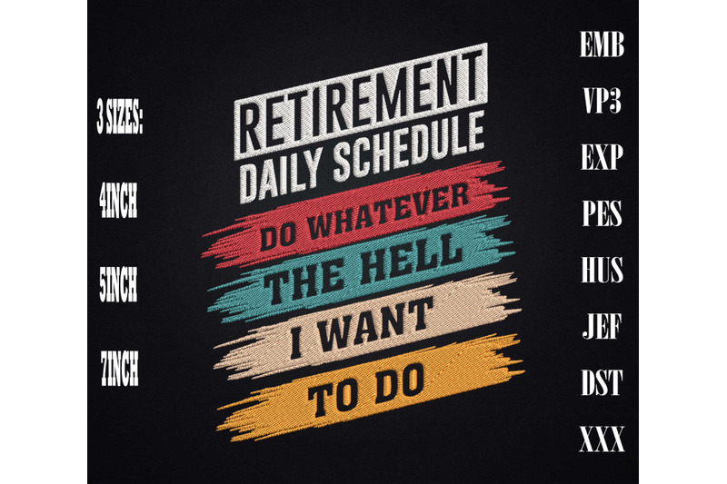 funny-daily-schedule-for-retirement-embroidery-hello-retirement