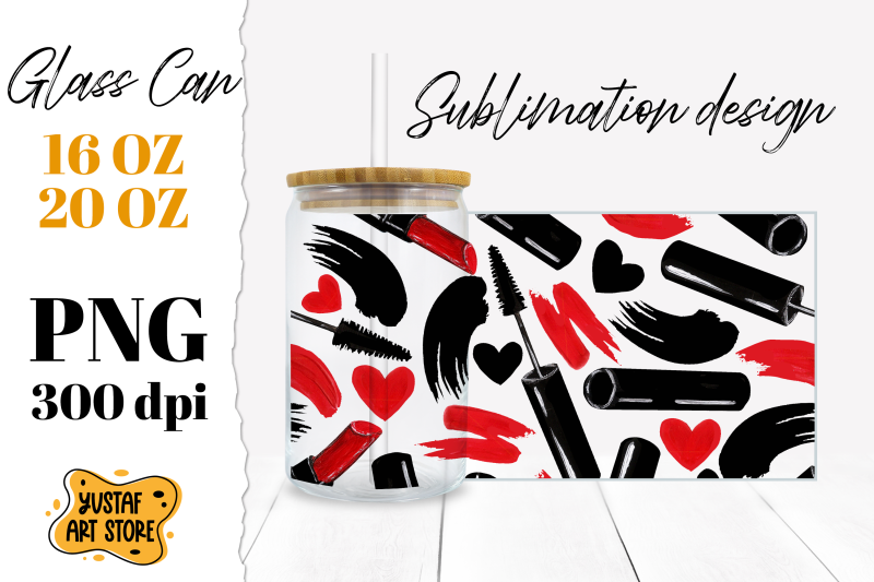 make-up-glass-can-sublimation-design-girl-design-png