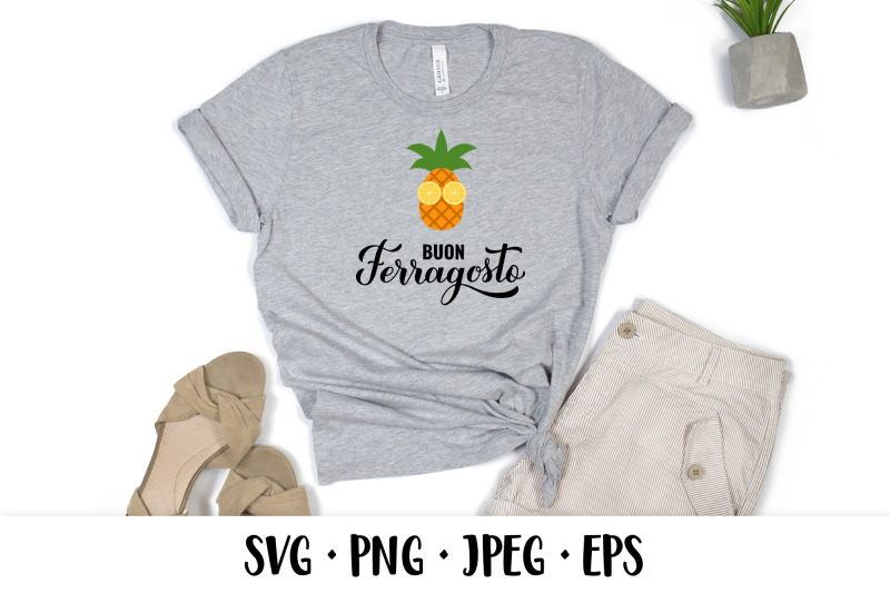 buon-ferragosto-svg-cute-pineapple-italian-summer-festival