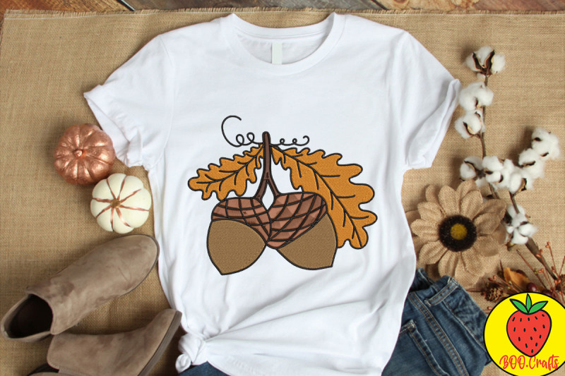 acorn-and-leaf-embroidery-design