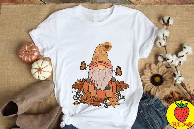 gnome-autumn-embroidery-design