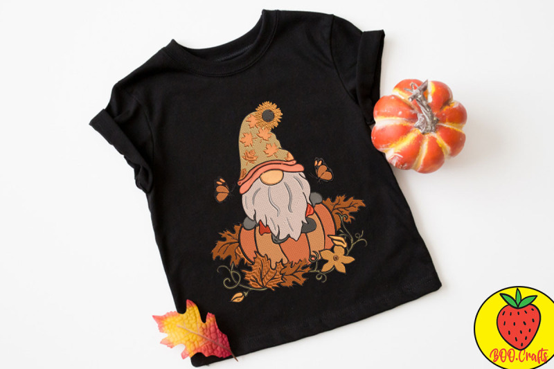 gnome-autumn-embroidery-design